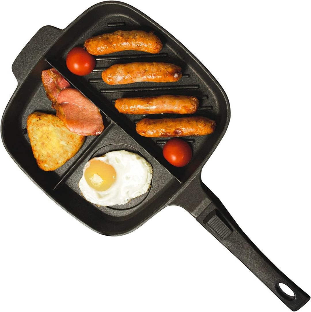 JeanPatrique Lazy Pan Pancake Pan for Breakfast Egg Poacher Frying Pan